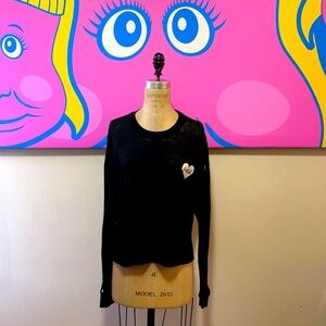 Coca-cola Black Long sleeve Burn Out T-shirt